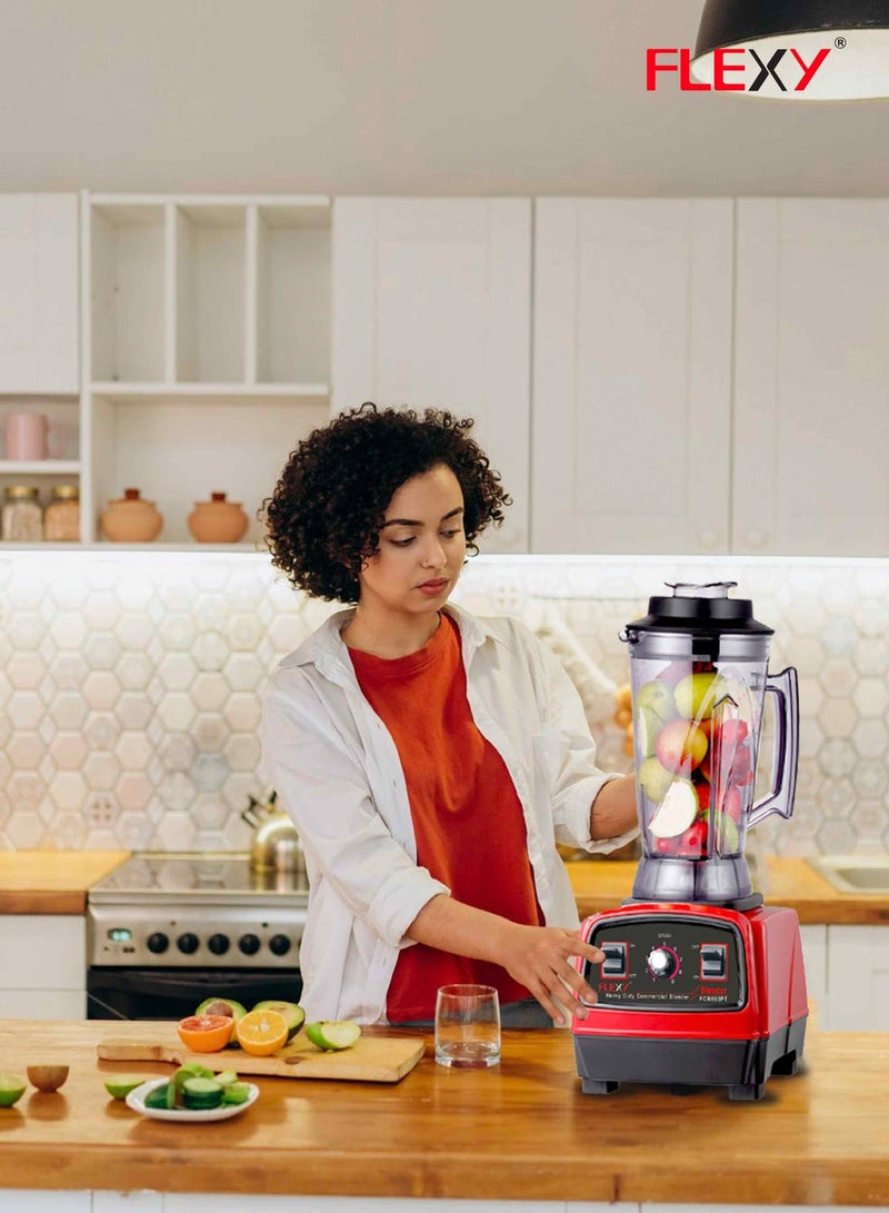 Flexy Commercial Blender 2200W, 4.5L BPA-Free Jar, German Technology, Full Copper Motor, Low Noise, Ice Crushing, Soy Milk, Professional Grade, 2-Year Warranty - Image 4